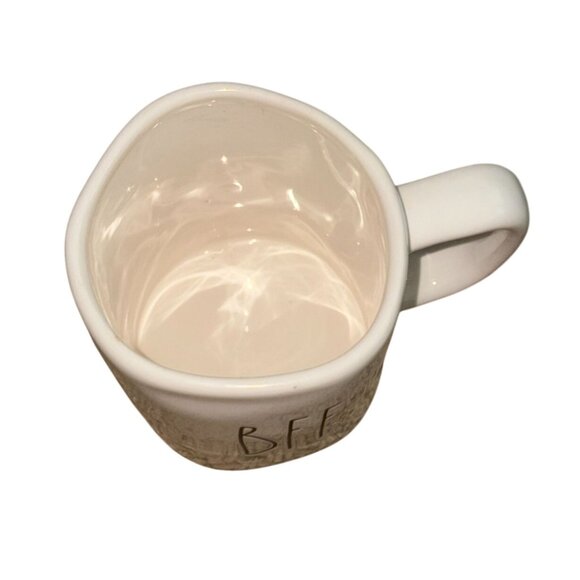 Rae Dunn BFF Artisan Collection by Magenta Large White Coffee / Tea Mug 18 oz - Picture 2 of 4